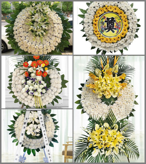 山东青岛胶州市张应镇后芦村花圈速递