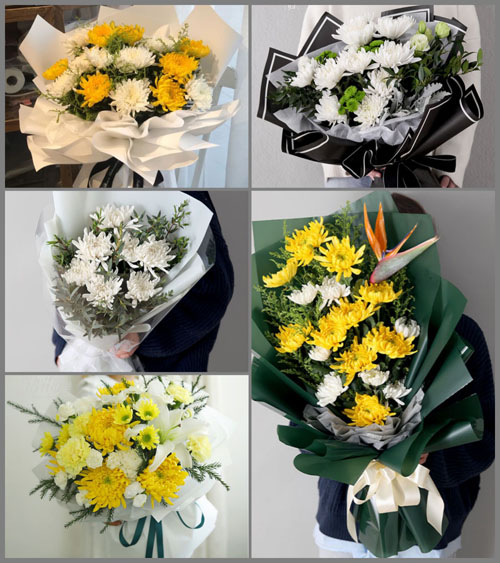 山东青岛胶州市张应镇后芦村白事花束代送